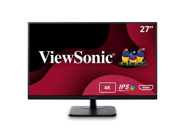 ViewSonic VA2756-4K-MHD 27 Inch IPS 4K Computer Monitor with Ultra-Thin Bezels, HDMI and DisplayPort Inputs for Home and Office