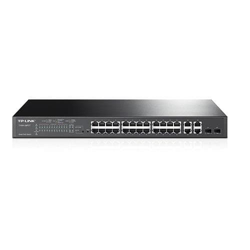 TP-Link T1500-28PCT(TL-SL2428P) 24-Port 10/100Mbps + 4-Port Gigabit PoE+ Smart Switch