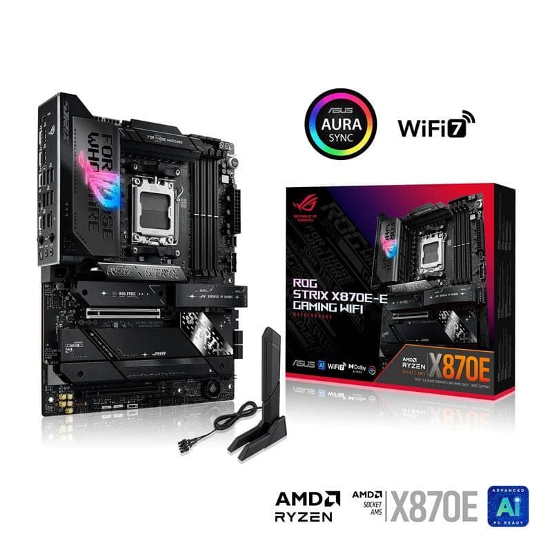 ASUS ROG STRIX X870E-E GAMING WIFI AMD AM5 X870 ATX motherboard(Open Box)