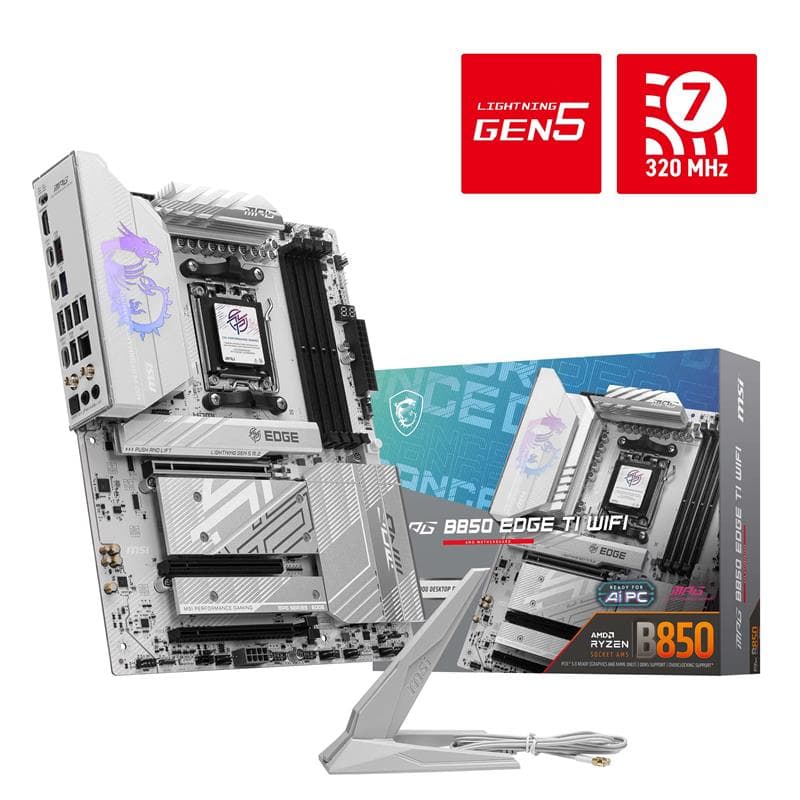 MSI MPG B850 EDGE TI WIFI, AMD Ryzen™ 9000 / 8000 / 7000 Series