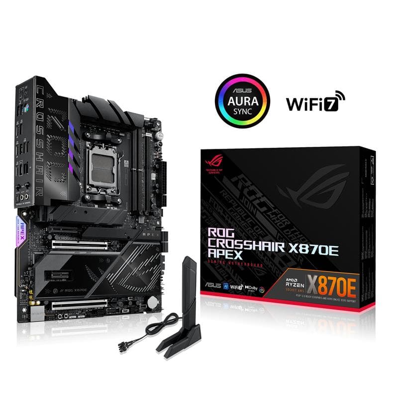 ASUS ROG CROSSHAIR X870E APEX AMD X870E AM5 ATX motherboard(Open Box)