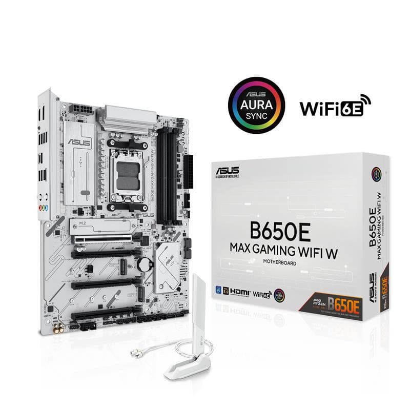 ASUS B650E MAX GAMING WIFI W – AMD B650 AM5 ATX Motherboard