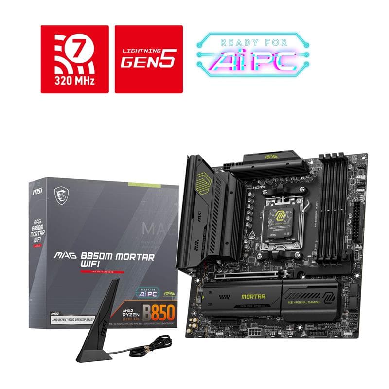 MSI MAG B850M MORTAR WIFI Motherboard(Open Box)