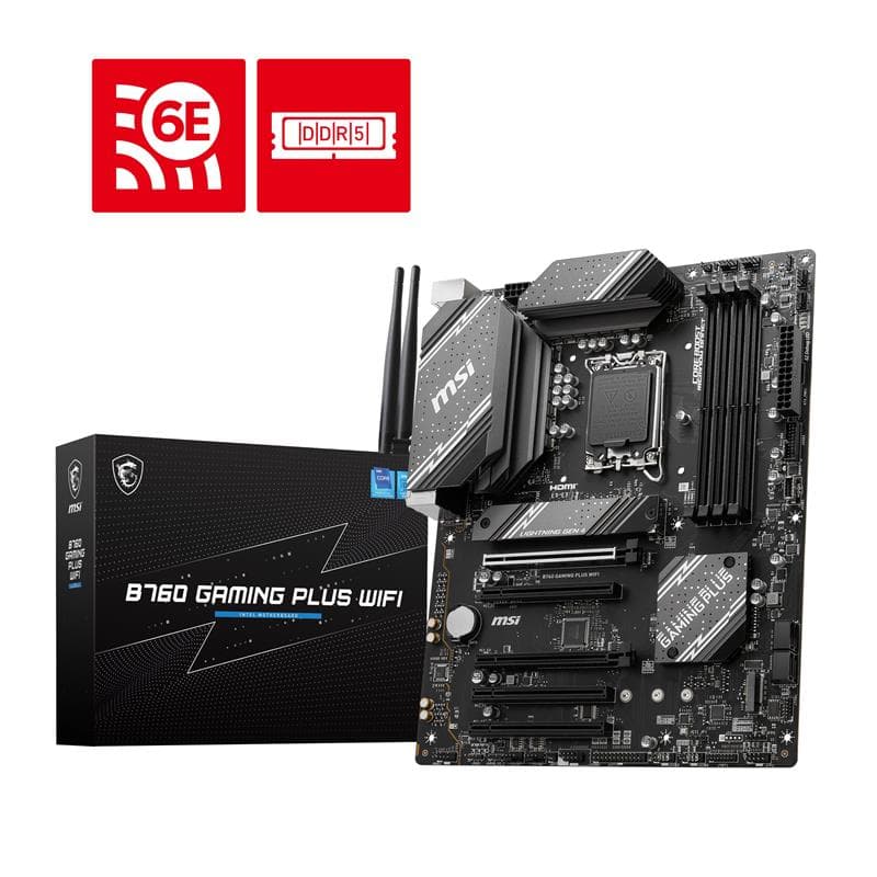 MSI B760 GAMING PLUS WIFI Intel LGA 1700 ATXMotherboard