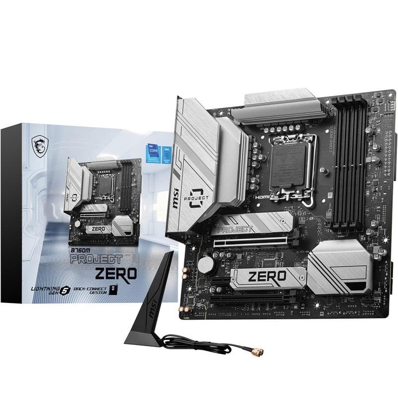 MSI B760M PROJECT ZERO, Intel ATX LGA 1700(Open Box)