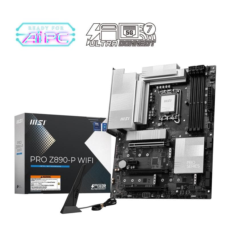 MSI PRO Z890-P WIFI , Intel Z890 ATX LGA 1851 Motherboard(Open Box)