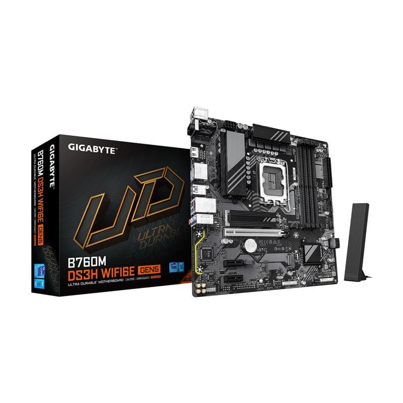 GIGABYTE B760M DS3H WIFI6E GEN5 LGA 1700 Intel B760 M-ATX Motherboard
