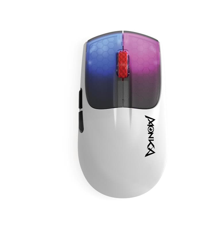 Marvo Monka G966W Lightweight Wireless/Bluetooth Tri-Mode RGB Gaming Mouse 10000 DPI 54G