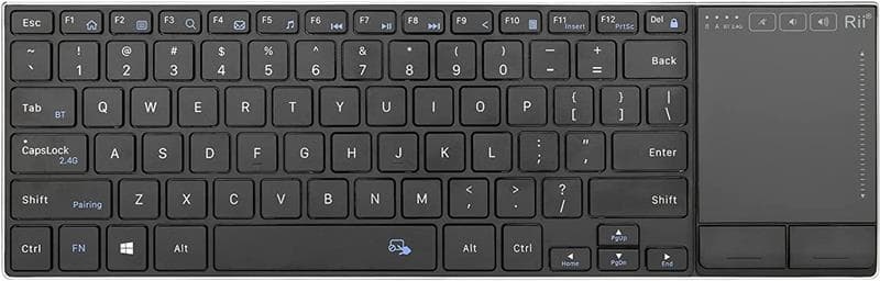Rii K22BT Wireless Scissor Switch Keyboard with Built-in Touchpad