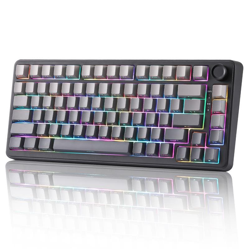 Yunzii B75 Wired RGB 75% Black Gaming Keyboard Pre Lubed Linear Switch(Open Box)