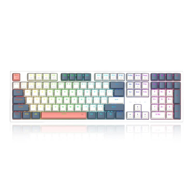 Redragon K668 RGB Gaming Keyboard, Gasket Structure, Hot Swappable