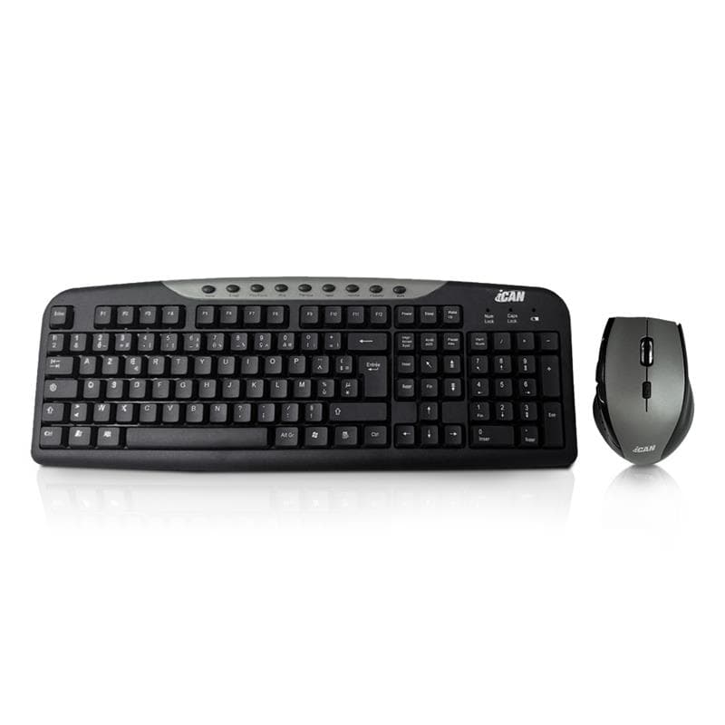 iCAN CWK-698 2.4G French AZERTY Layout Wireless Keyboard & Mouse Combo(Open Box)