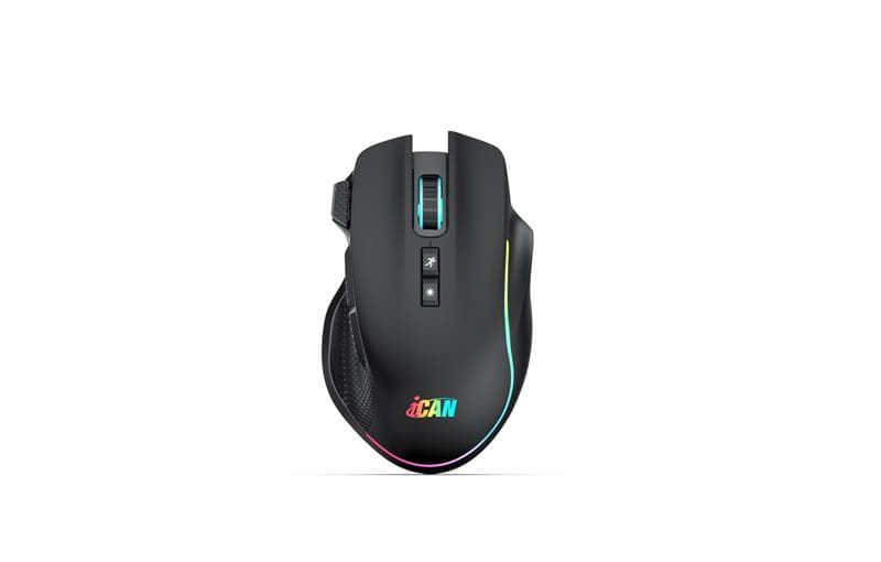 iCAN GM1103 2.4G Wireless Black RGB Gaming Mouse, 1600 DPI, 600mAh(Open Box)
