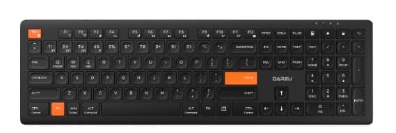 DAREU LK165D 2.4G+BlueTooth Wireless Scissor Switch Keyboard(Open Box)