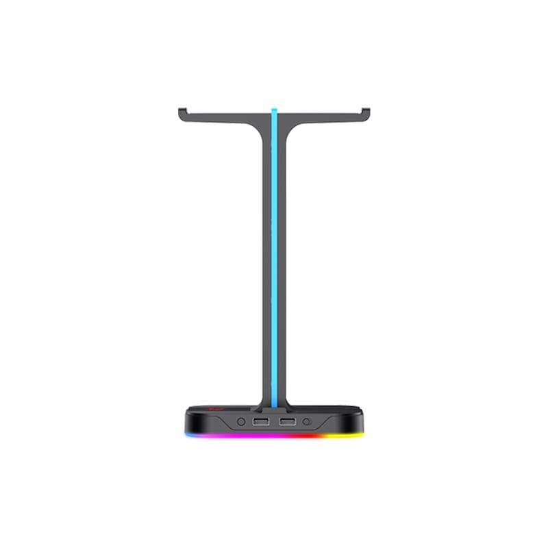 Havit TH650 RGB Headset Stand with Dual Hanger and 2 USB Ports