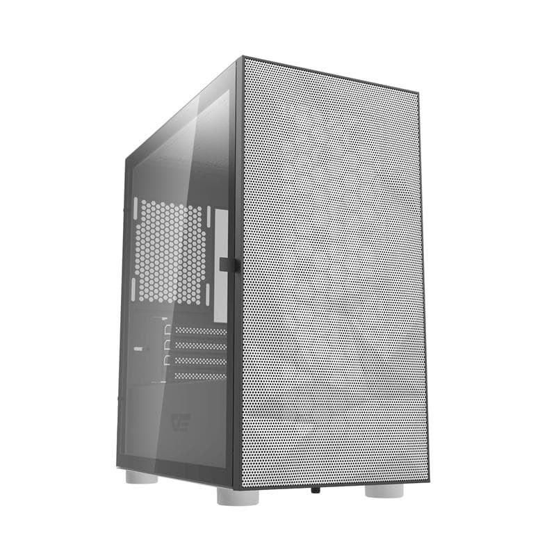 DarkFlash DLM21 Mesh mATX PC Case, White