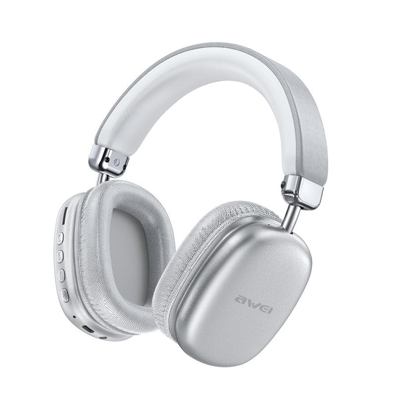 AWEI AT7 Silver Surround Sound Wireless Headphone(Open Box)
