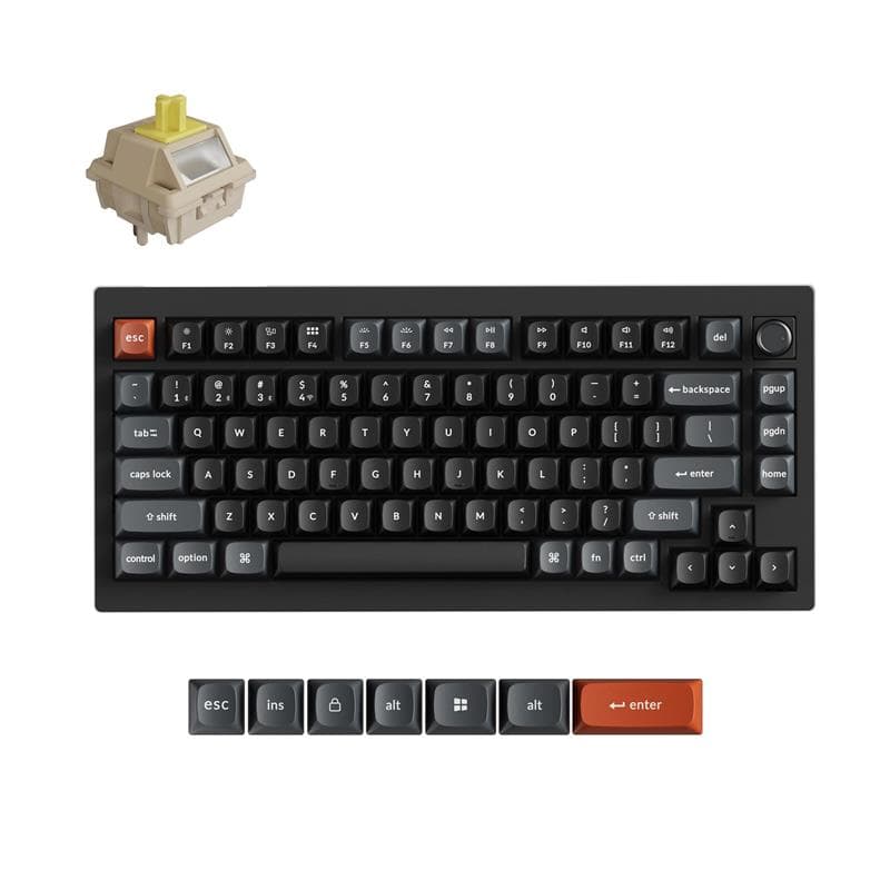 Keychron V1 Ultra 75% Keyboard Tactile switches