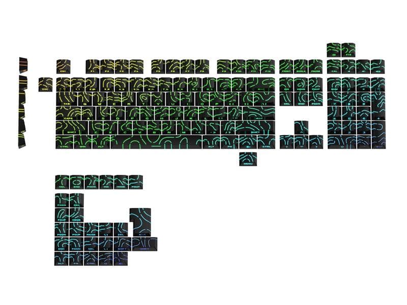 GAOXD Contour Line PBT Double-shot Cherry Profile Keycaps
