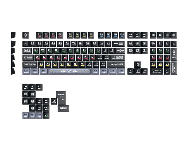 GAOXD Design Series PBT Dye Sub OEM Profile Keycaps(Open Box)