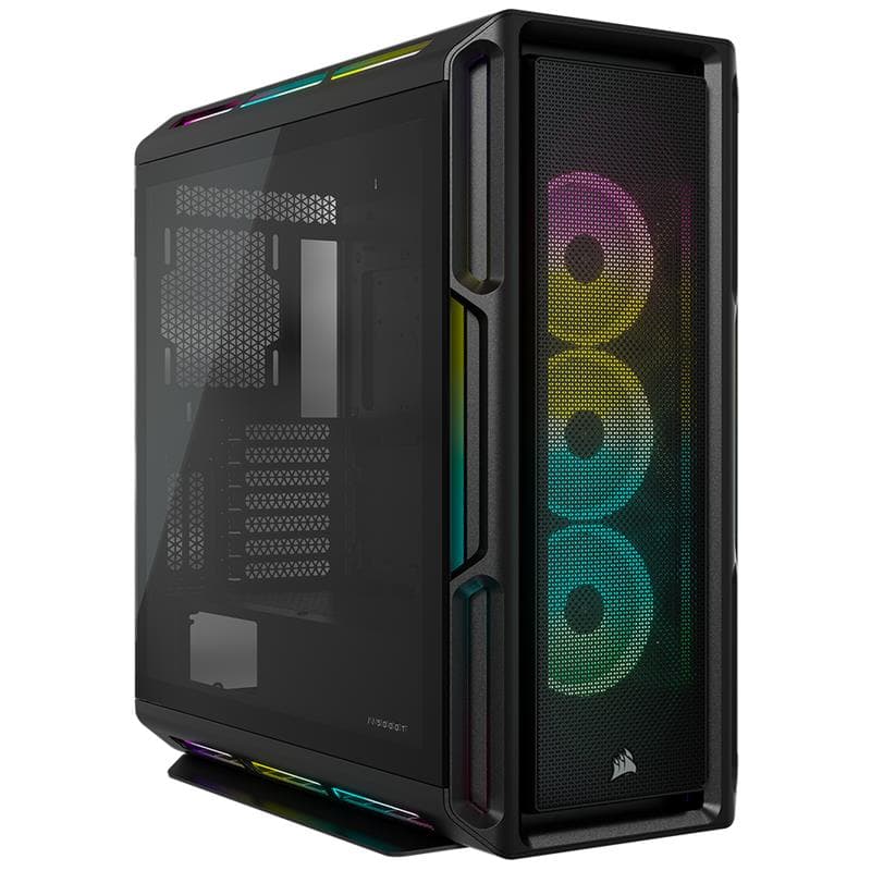 CORSAIR iCUE 5000T RGB Tempered Glass Mid-Tower Smart Case, Black(Open Box)