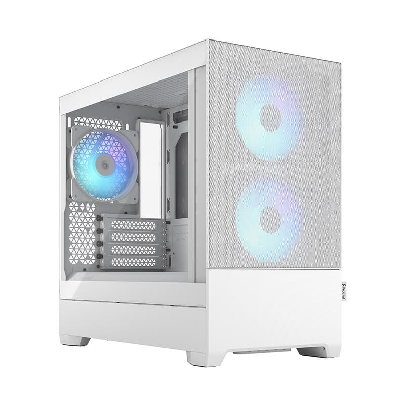 FRACTAL DESIGN Pop Mini Air RGB White TG mATX High-Airflow Clear Temp