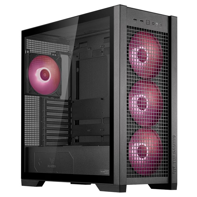 Asus TUF Gaming GT302 ARGB ATX Mid-Tower Case, Black(Open Box)