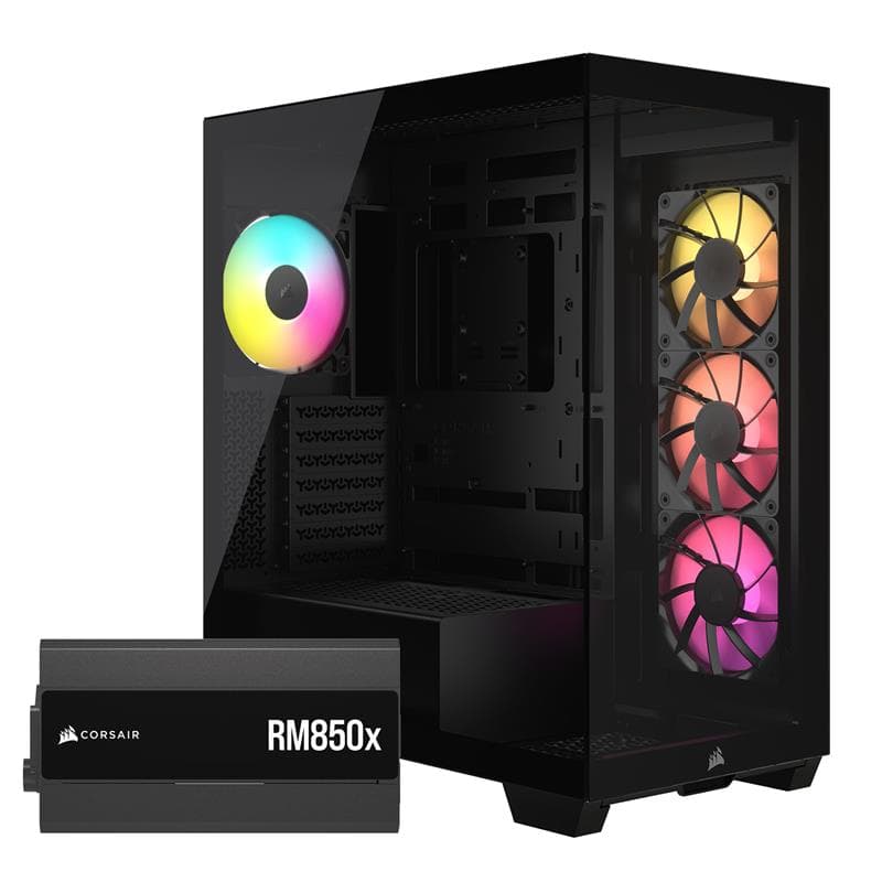 CORSAIR 3500X ARGB (4* RS120 ARGB) W/ PRE-INSTALLED RM850x PSU(Open Box)