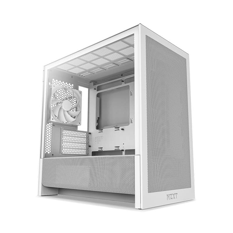 NZXT H3 Flow (2025) micro-ATX Case - All White