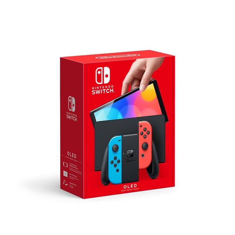 Nintendo Switch (OLED Model) Console - Red/Blue