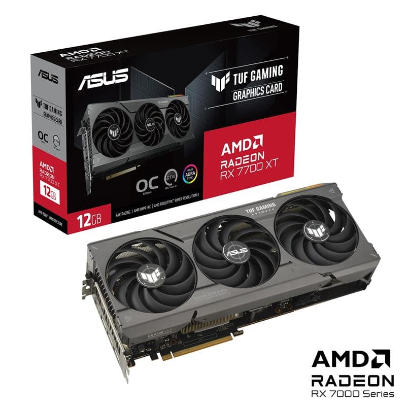 ASUS TUF Gaming RX 7700 XT OC Edition 12GB GDDR6(Open Box)
