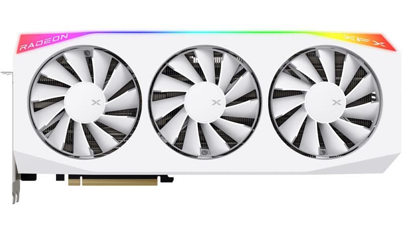 XFX Mercury AMD Radeon RX 9070 XT OC White Magnetic Air Edition with RGB 16GB GDDR6