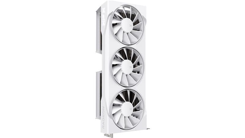 XFX Swift AMD Radeon RX 9070 XT White Triple fan Gaming Edition with 16GB GDDR6