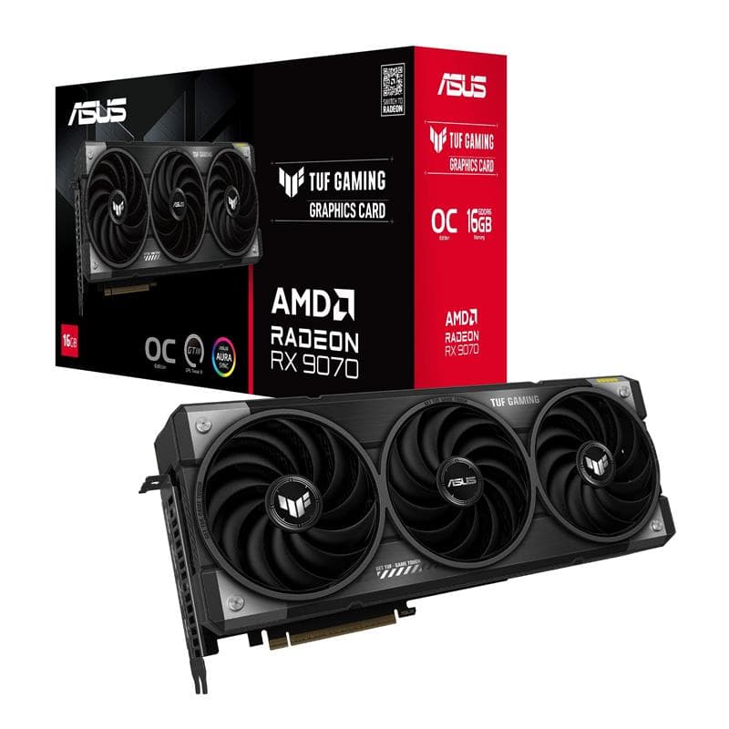 ASUS TUF Gaming Radeon RX 9070 OC Edition 16GB GDDR6 TUF-RX9070-O16G-GAMING