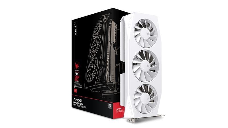 XFX Mercury AMD Radeon RX 9060 XT OC White Gaming Edition 16GB