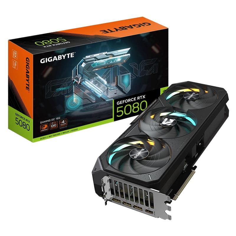 GIGABYTE GeForce RTX 5080 GAMING OC AI Gaming Graphics Card