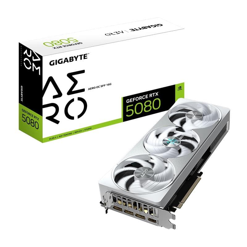 GIGABYTE GeForce RTX 5080 AERO OC SFF 16G Graphics Card(Open Box)