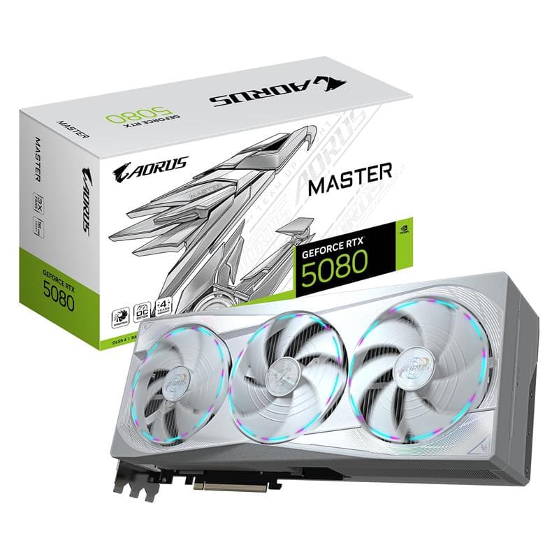 GIGABYTE AORUS GeForce RTX 5080 MASTER ICE 16GB