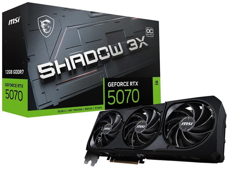 MSI GeForce  RTX 5070 12G SHADOW 3X OC, 12GB GDDR7