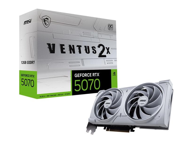 MSI GeForce RTX 5070 12G VENTUS 2X OC WHITE 12GB GDDR