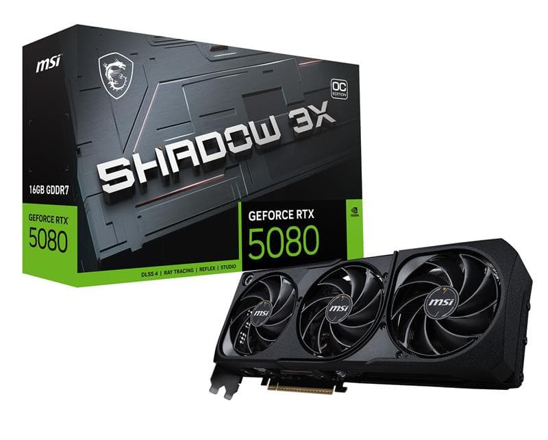 MSI GeForce RTX 5080 16G SHADOW 3X OC(Open Box)