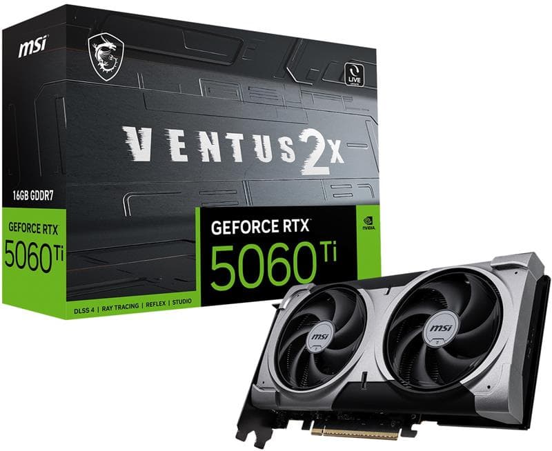 MSI GeForce RTX 5060 Ti 16G VENTUS 2X PLUS GDDR7 Double Fans
