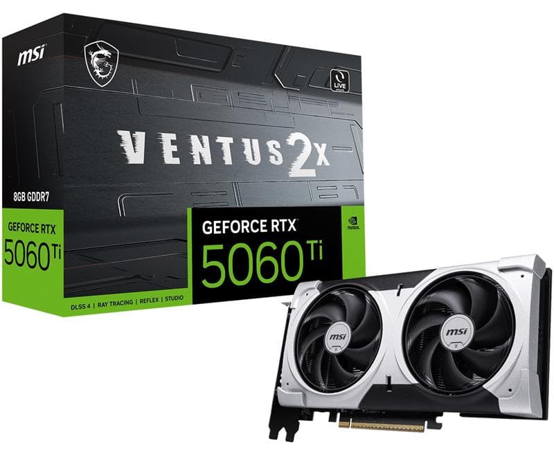 MSI GeForce RTX 5060 Ti 8G VENTUS 2X PLUS GDDR7 Double Fans