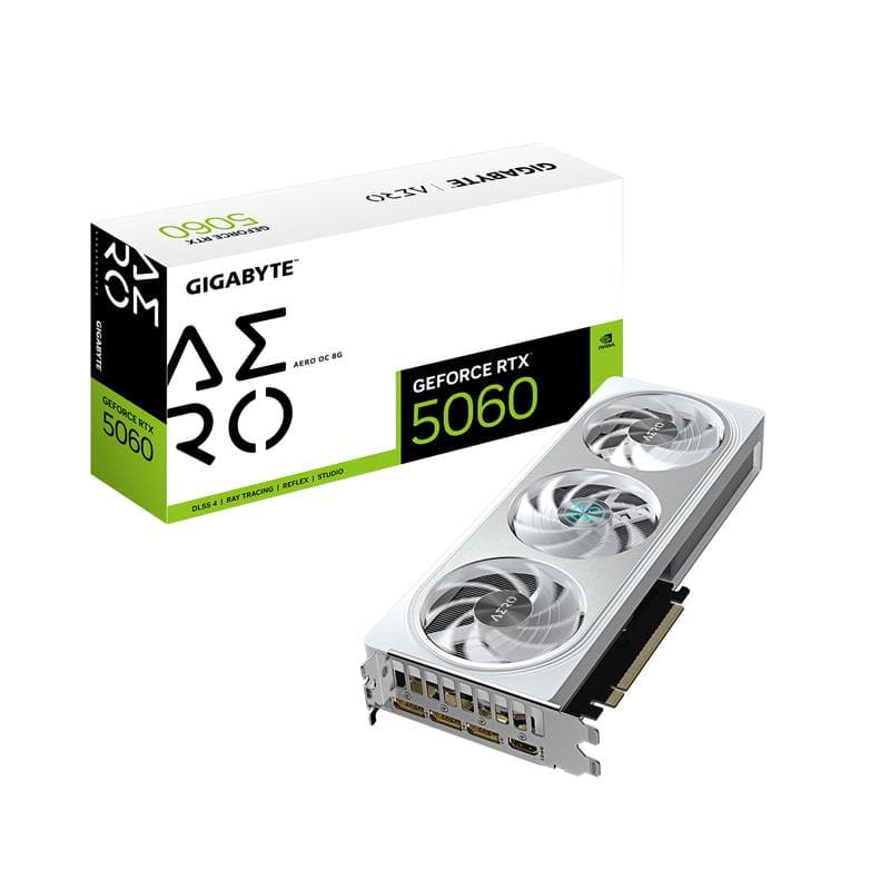 GIGABYTE GeForce RTX 5060 AERO OC 8G Graphics Card,