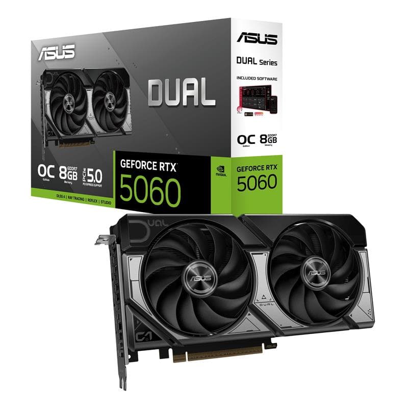 ASUS Dual GeForce RTX 5060 8GB GDDR7 OC Edition(Open Box)