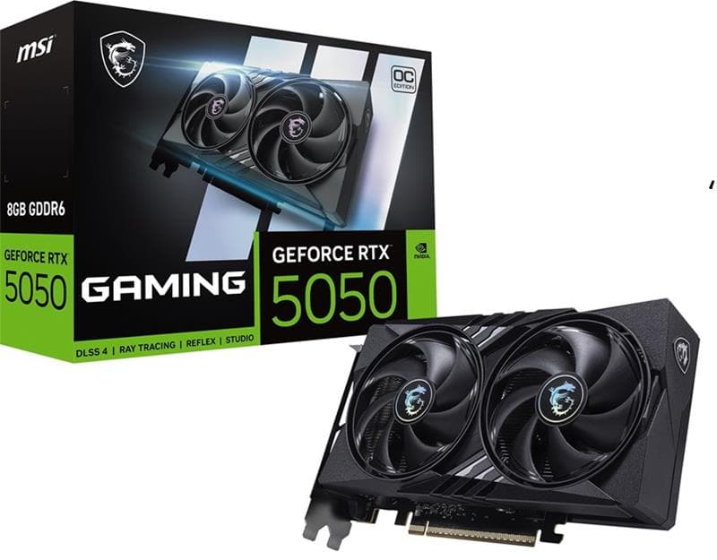 MSI GeForce RTX 5050 8G GAMING OC, GDDR6 8GB, Black