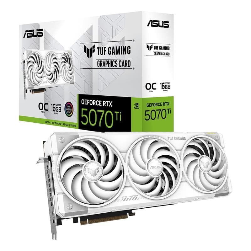 ASUS TUF Gaming GeForce RTX 5070 Ti 16GB GDDR7 White OC Edition(Open Box)