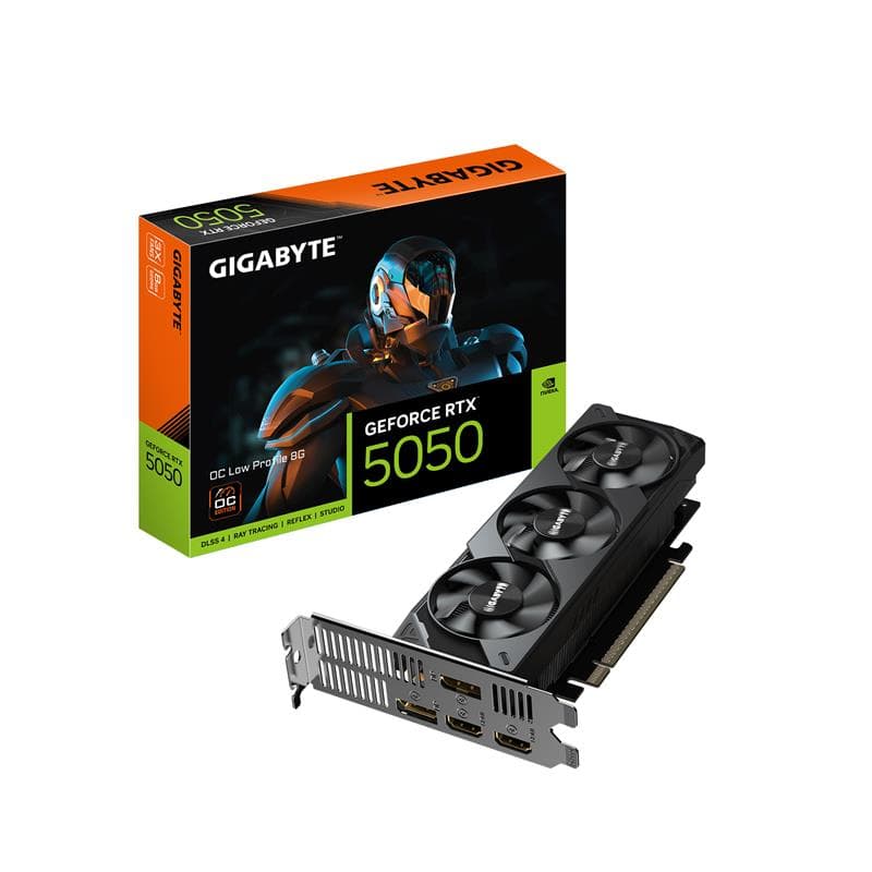 GIGABYTE GeForce RTX 5050 OC Low Profile 8G Graphics Card, 8GB 128-bit(Open Box)