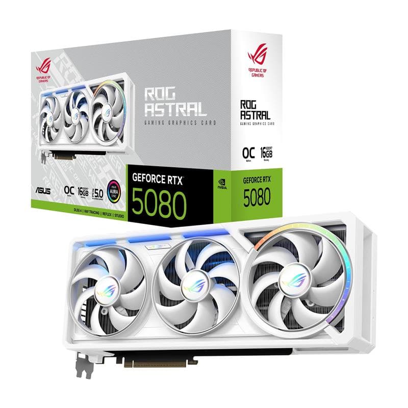 ASUS ROG Astral GeForce RTX 5080 16GB GDDR7 WHITE OC Edition(Open Box)