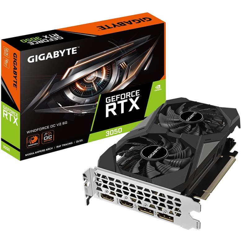 GIGABYTE GeForce RTX 3050 WINDFORCE OC V2 6G Graphics Card